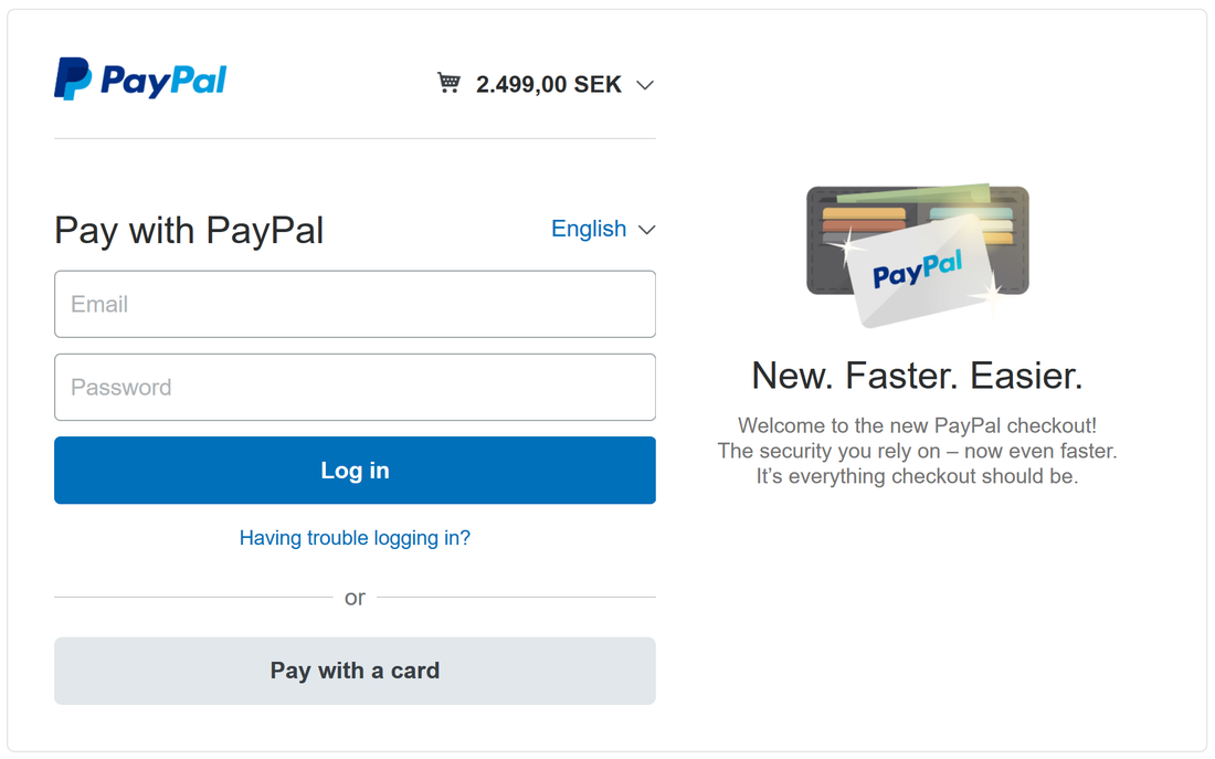 Paying for NID&S with PayPal
