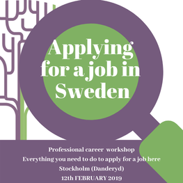 Applying for a job in Sweden - workshop from New in Sweden